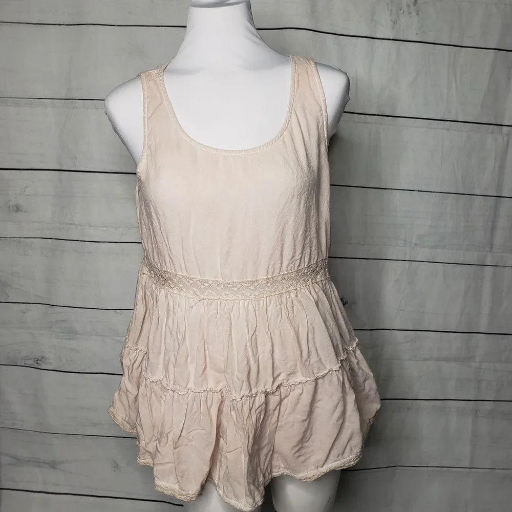 3/$25 Entro baby pink sleeveless tunic top  m